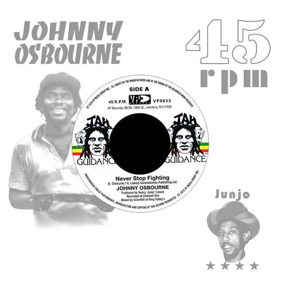 Cover for Johnny &amp; Roots Radics Osbourne · Never Stop Fighting / Dangerous Match (LP) (2019)