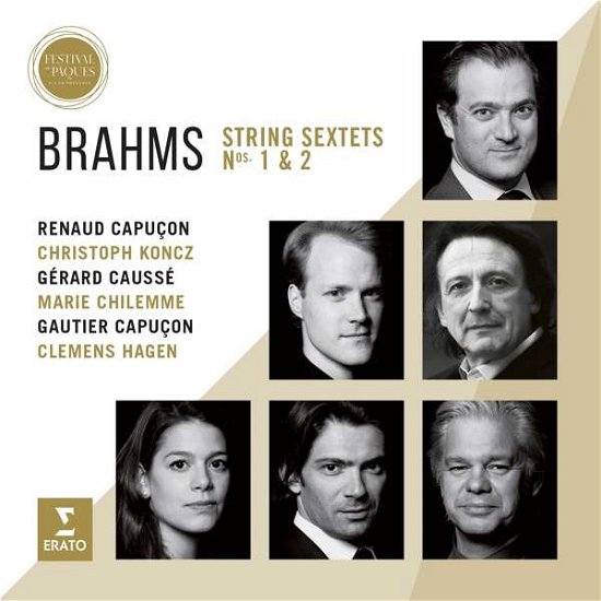 Cover for Renaud Capucon / Gautier Capucon / Christoph Koncz / Gerard Causse / Marie Chilemme / Clemens Hagen · Brahms: String Sextets Nos. 1 &amp; 2 - Live From Aix Easter Festival 2016 (CD) (2017)