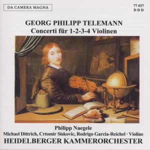 Con for 1-2-3-4 Vns - Telemann / Heidelberger Kammer - Musiikki - DA CAMERA - 4011563770374 - 2012