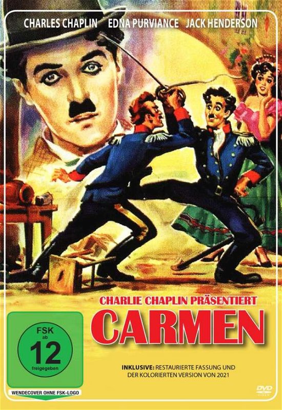Cover for Chaplin,charlie / Purviance,edna / Henderson,jack/+ · Carmen (DVD) (2022)