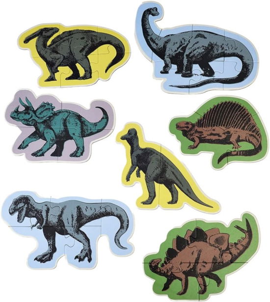 Cover for Set of 7 dinosaur puzzles - Prehistoric Land (Paperback Book) (2023)