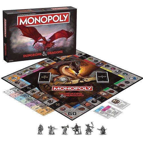 Dungeons And Dragons Monopoly - Dungeons and Dragons - Brætspil - DUNGEONS AND DRAGONS - 5036905046374 - 15. august 2021