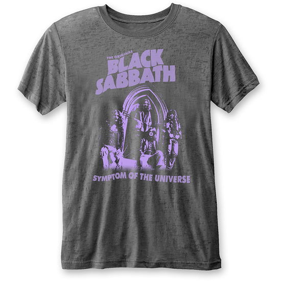 Black Sabbath Unisex T-Shirt: Symptom of the Universe (Burnout) - Black Sabbath - Marchandise -  - 5056368609374 - 