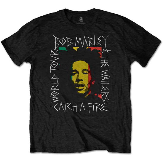 Bob Marley Unisex T-Shirt: Rasta Scratch - Bob Marley - Koopwaar -  - 5056368641374 - 