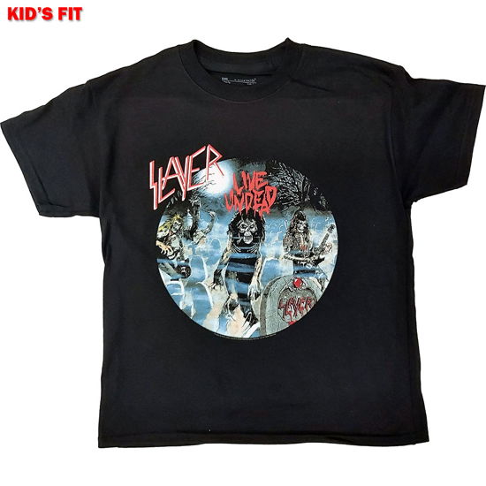 Slayer Kids T-Shirt: Live Undead (11-12 Years) - Slayer - Merchandise -  - 5056368654374 - 