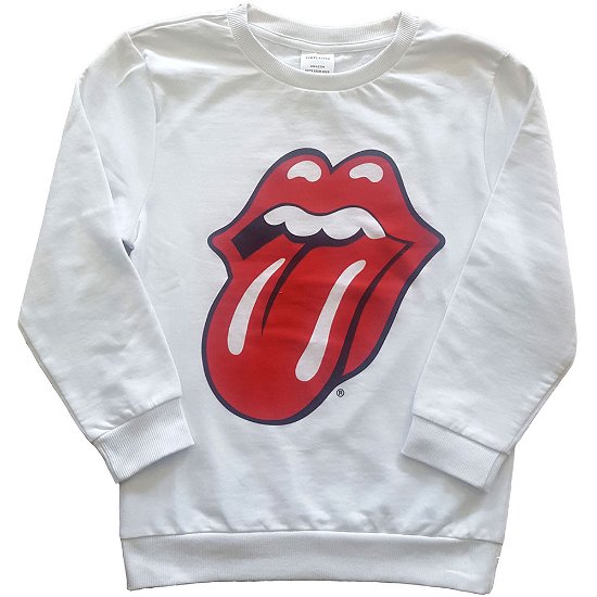 Cover for The Rolling Stones · The Rolling Stones Kids Sweatshirt: Classic Tongue (3-4 Years) (CLOTHES) [size 3-4yrs] [White - Kids edition]