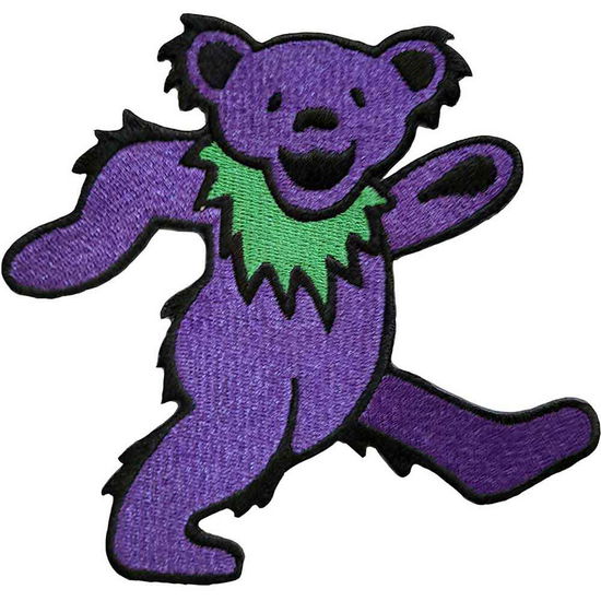 Grateful Dead Woven Patch: Purple Dancing Bear (Standard) - Grateful Dead - Merchandise -  - 5056561000374 - 