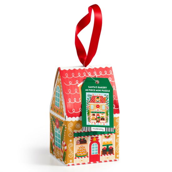 Cover for Mudpuppy · Santa's Bakery 48 Piece Mini Puzzle Ornament (SPEL) (2024)