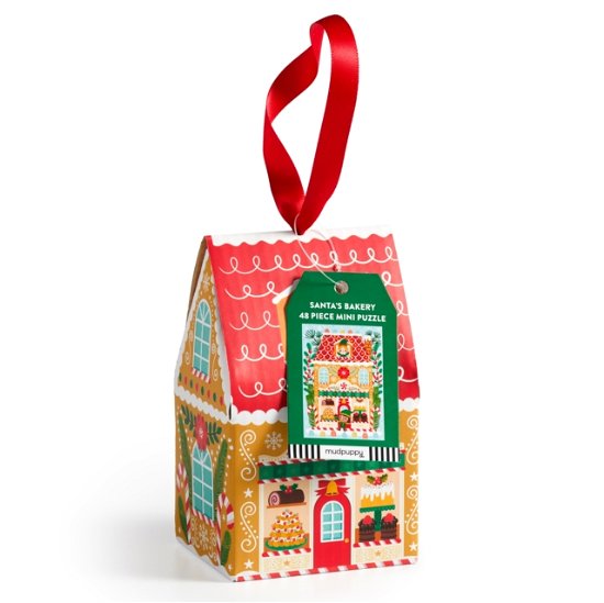 Cover for Mudpuppy · Santa's Bakery 48 Piece Mini Puzzle Ornament (GAME) (2024)