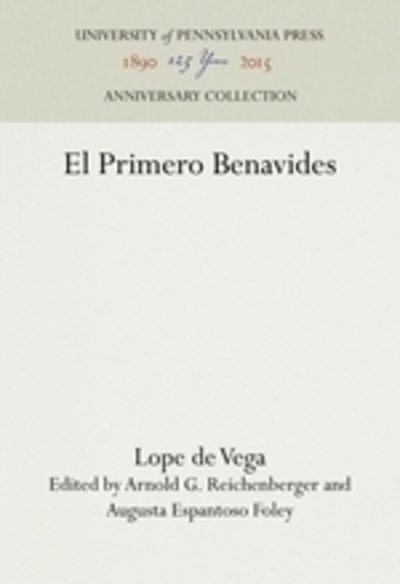 Cover for Lope de Vega · El primero Benavides. (Book) (1973)