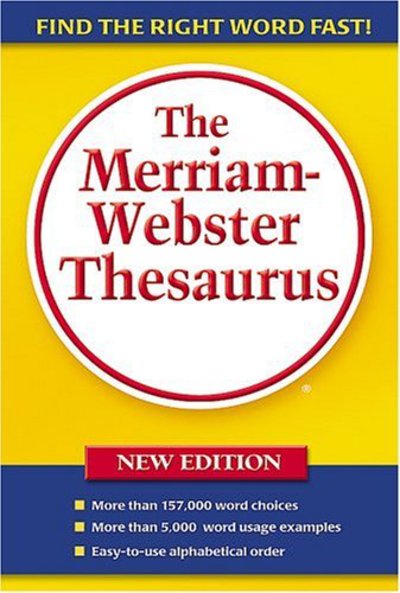 Cover for Merriam-webster · Merriam Webster Thesaurus (Paperback Book) [Rev edition] (2005)