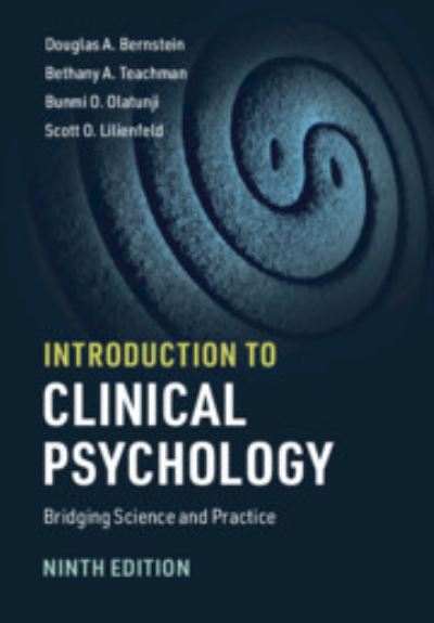 Cover for Bernstein, Douglas A. (University of South Florida) · Introduction to Clinical Psychology: Bridging Science and Practice (Hardcover Book) [9 Revised edition] (2020)