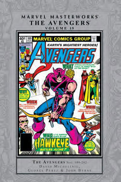 Cover for David Michelinie · Marvel Masterworks: The Avengers Vol. 19 (Gebundenes Buch) (2019)