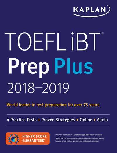 TOEFL iBT Prep Plus 2018-2019, w. Audio - Kaplan Test Prep - Bücher - Kaplan Publishing - 9781506224374 - 3. Oktober 2017