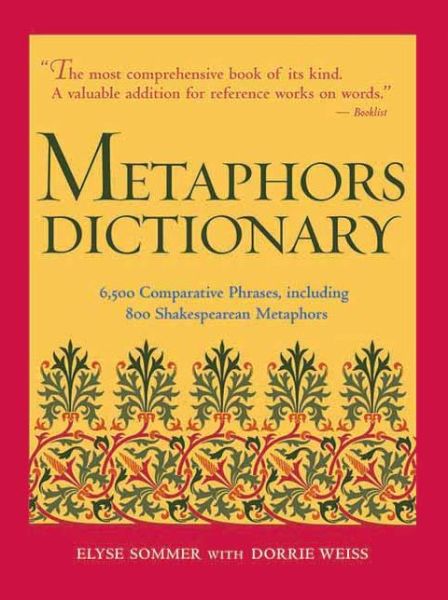 Cover for Elyse Sommer · Metaphors Dictionary: 6,500 Comparative Phrases, including 800 Shakespearean Metaphors (Inbunden Bok) (2001)