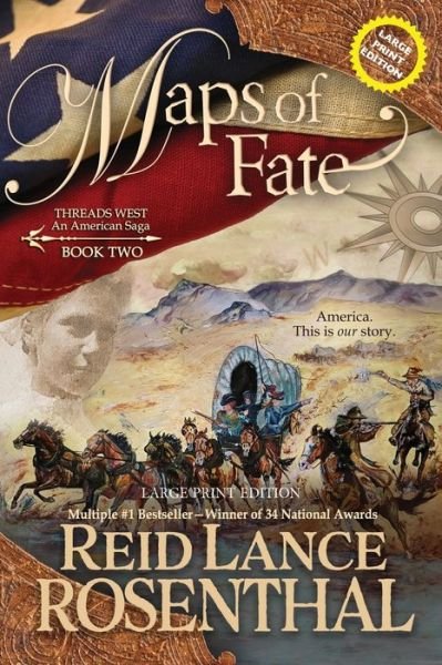 Cover for Reid Lance Rosenthal · Maps of Fate (Large Print) (Paperback Book) (2022)
