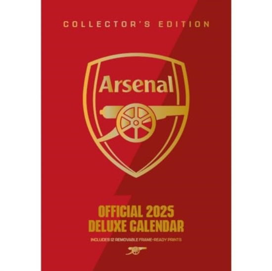 Cover for Arsenal FC A3 Deluxe Calendar 2025 (Calendar) (2024)