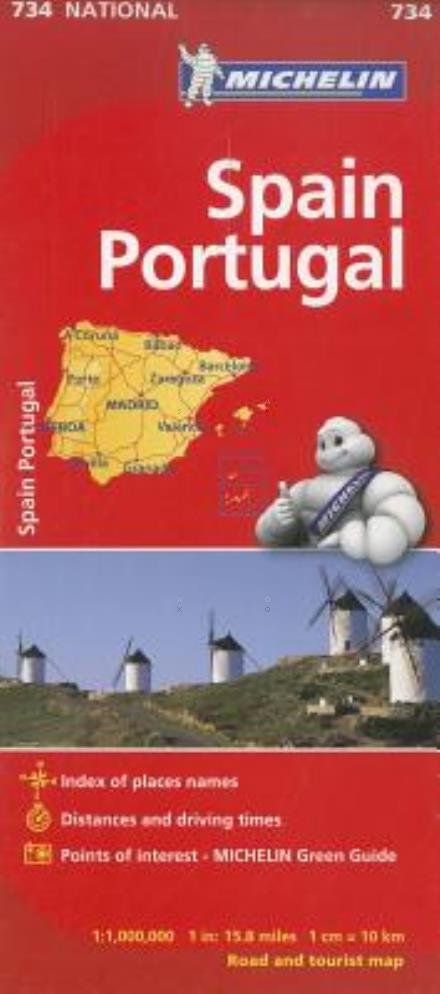 Cover for Michelin Travel &amp; Lifestyle · Spain / Portugal (Maps / Country (Michelin)) (Kort) [10th edition] (2018)