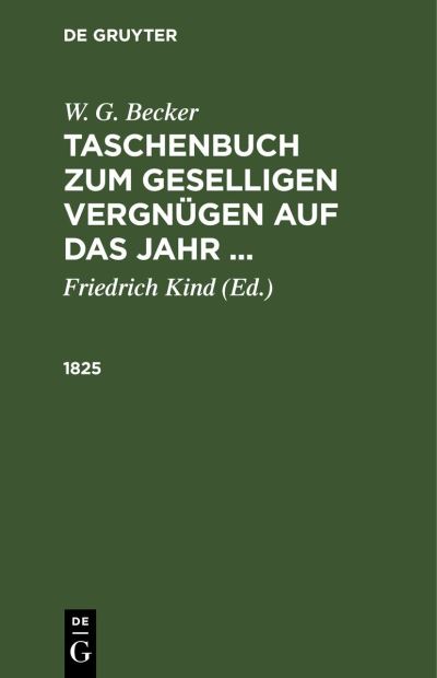 Cover for Friedrich Kind · 1825 (Book) (1901)