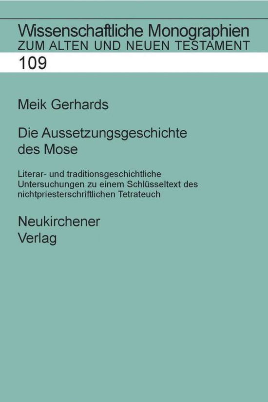 Cover for Meik Gerhards · Wissenschaftliche Monographien zum Alten und Neuen Testament: Testament (Hardcover Book) (2006)