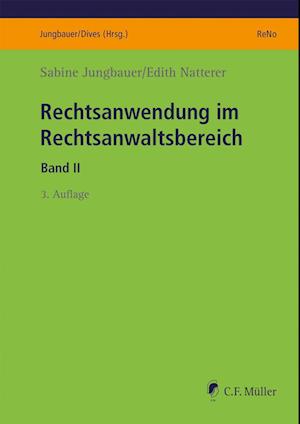 Cover for Sabine Jungbauer · Rechtsanwendung im Rechtsanwaltsbereich II (Taschenbuch) (2022)