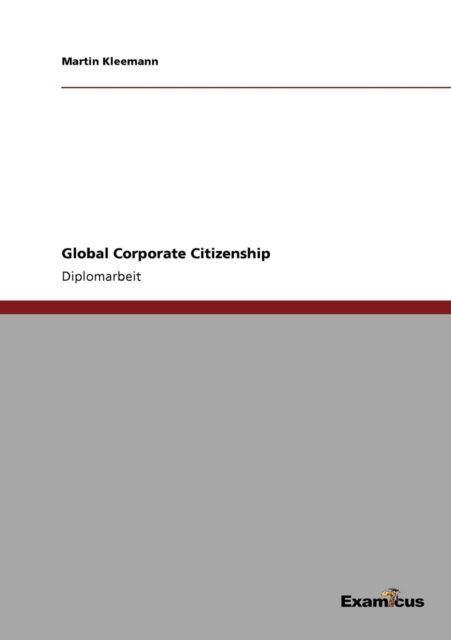 Cover for Martin Kleemann · Global Corporate Citizenship (Pocketbok) [German edition] (2012)
