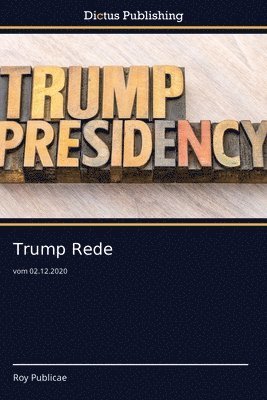 Cover for Publicae · Trump Rede (Book) (2020)