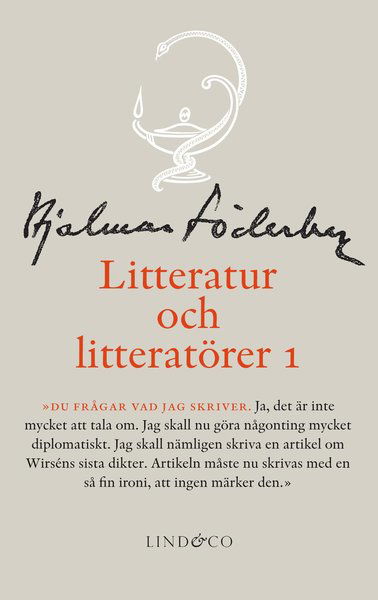 Hjalmar Söderbergs samlade skrifter: Litteratur och litteratörer 1. Litteraturkritik - Hjalmar Söderberg - Books - Lind & Co - 9789185801374 - April 24, 2017