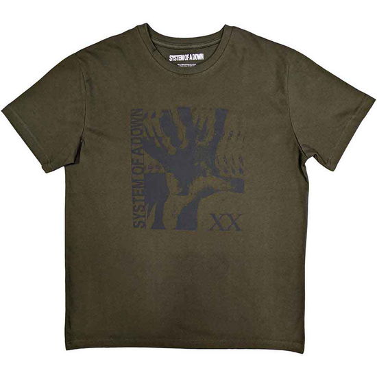 Cover for System Of A Down · System Of A Down Unisex T-Shirt: Intoxicated (Military Green) (T-shirt)