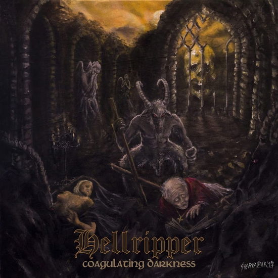 Cover for Hellripper · Coagulating Darkness (Gold Vinyl) (LP) (2024)