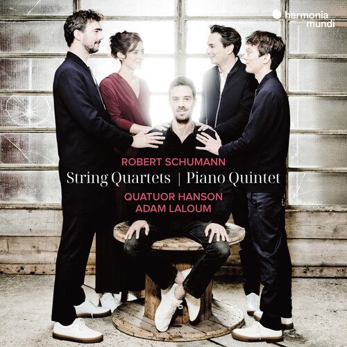Robert Schumann: String Quartets & Piano Quintet - Quatuor Hanson & Adam Laloum - Musik - HARMONIA MUNDI - 3149020949375 - 24. maj 2024