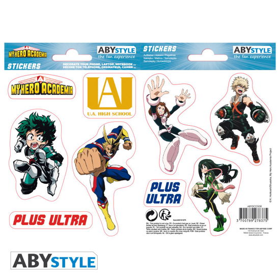 Ua High School (Stickers 16X11Cm 2 Planches) - My Hero Academia: ABYstyle - Merchandise -  - 3700789278375 - February 7, 2019