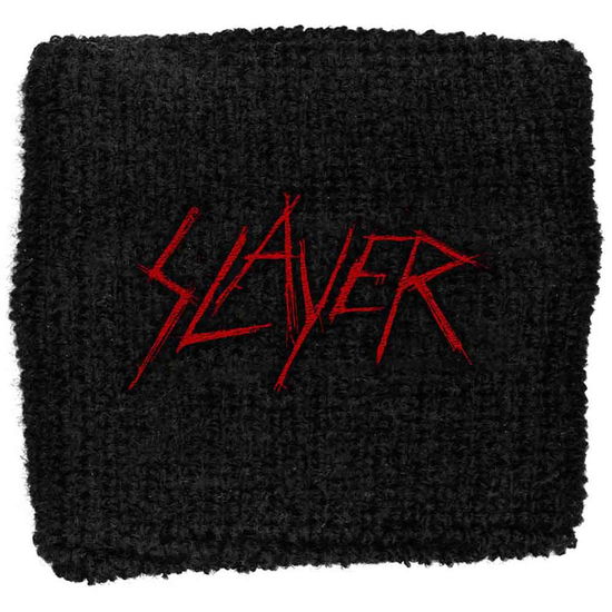 Slayer Embroidered Wristband: Scratched Logo (Loose) - Slayer - Koopwaar -  - 5055339708375 - 