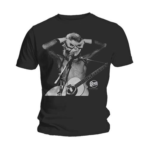 David Bowie Unisex T-Shirt: Acoustics - David Bowie - Produtos - Bravado - 5055979971375 - 