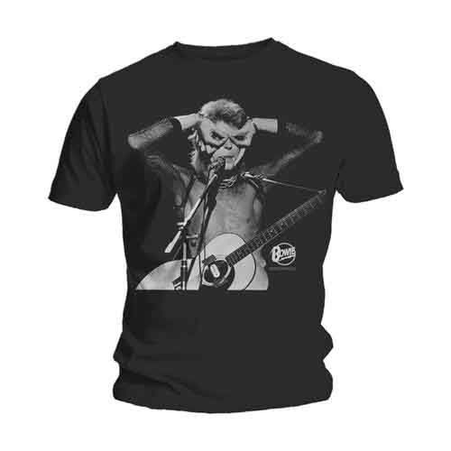 David Bowie Unisex T-Shirt: Acoustics - David Bowie - Koopwaar - Bravado - 5055979971375 - 