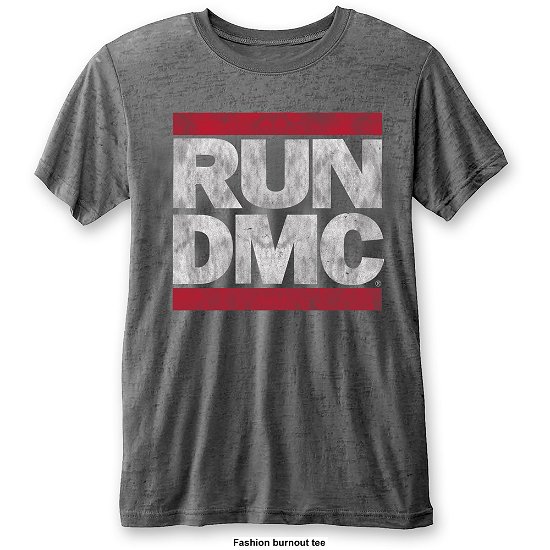 Run DMC Unisex T-Shirt: DMC Logo (Burnout) - Run DMC - Produtos - Bravado - 5055979984375 - 