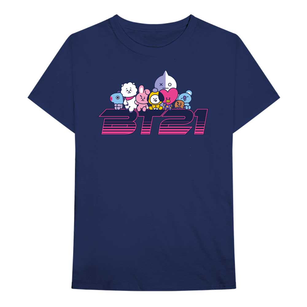 BT21 Unisex T-Shirt: Space Wappen Logo Blue - Unisex edition