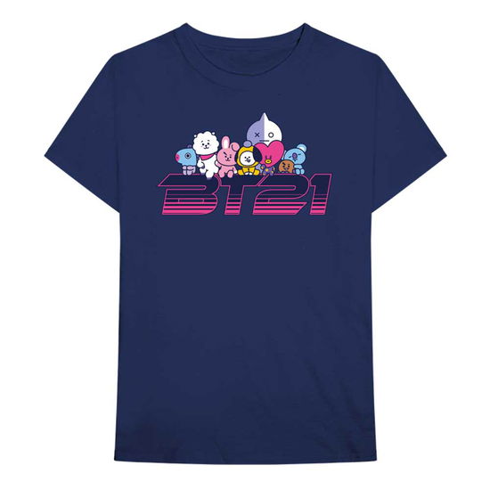 BT21 Unisex T-Shirt: Space Wappen Logo - Bt21 - Merchandise -  - 5056561003375 - 