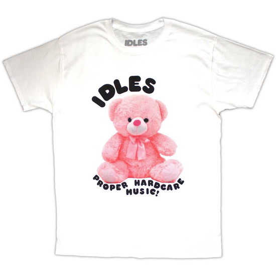 Cover for Idles · Idles Unisex T-Shirt: Proper Hardcore (White) (T-shirt) [size S] (2024)