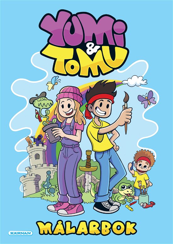 Cover for Målarbok Yumi &amp; Tomu (Book) (2023)