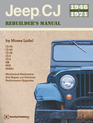 Cover for Moses Ludel · Jeep Cj Rebuilder's Manual, 1946-1971: Mechanical Restoration, Unit Repair and Overhaul, Performance Upgrades for Jeep Cj-2a, Cj-3a, Cj-3b, Cj-5 and Cj-6 and Mb, M38, and M38a1 (Paperback Book) (2004)