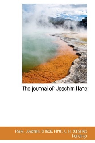 Cover for D 1658 Hane Joachim · The Journal of Joachim Hane (Paperback Book) (2009)