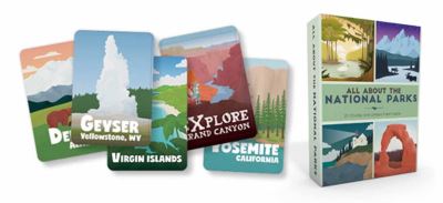 Cover for Ashley Holm · All About National Parks: 27 Chunky and Unique Flash Cards (Flashcards) (2021)