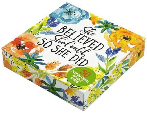 Cover for Inc. Peter Pauper Press · She Believed She Could, So She Did Insight Cards (Hardcover Book) (2017)