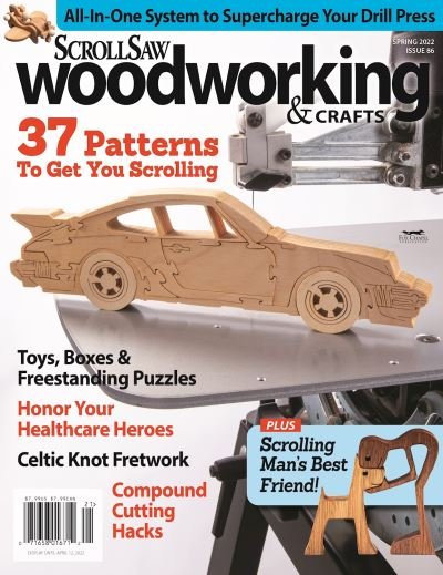 Cover for Editors Of Scroll Saw Woodworking &amp; Crafts · Scroll Saw Woodworking &amp; Crafts Issue 86 Spring 2022 (Book) (2021)