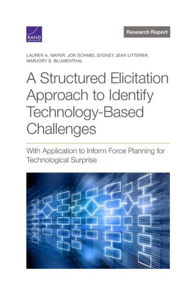 Cover for Lauren A Mayer · A Structured Elicitation Approach to Identify Technology-Based Challenges: With Application to Inform Force Planning for Technological Surprise (Paperback Book) (2021)