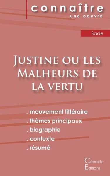 Cover for Sade · Fiche de lecture Justine ou les Malheurs de la vertu (Analyse litteraire de reference et resume complet) (Paperback Bog) (2022)