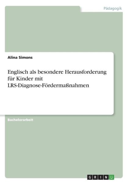 Cover for Simons · Englisch als besondere Herausfor (Book)