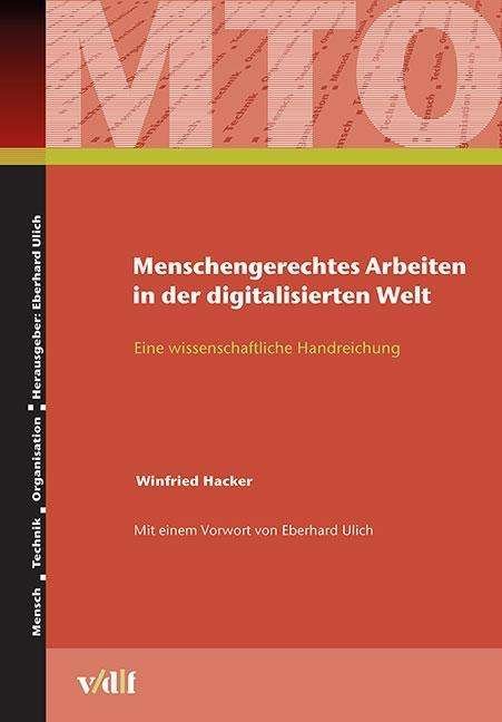 Cover for Hacker · Menschengerechtes Arbeiten in de (Book)