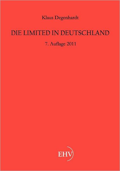 Cover for Klaus Degenhardt · Die Limited in Deutschland (Paperback Book) [German edition] (2011)